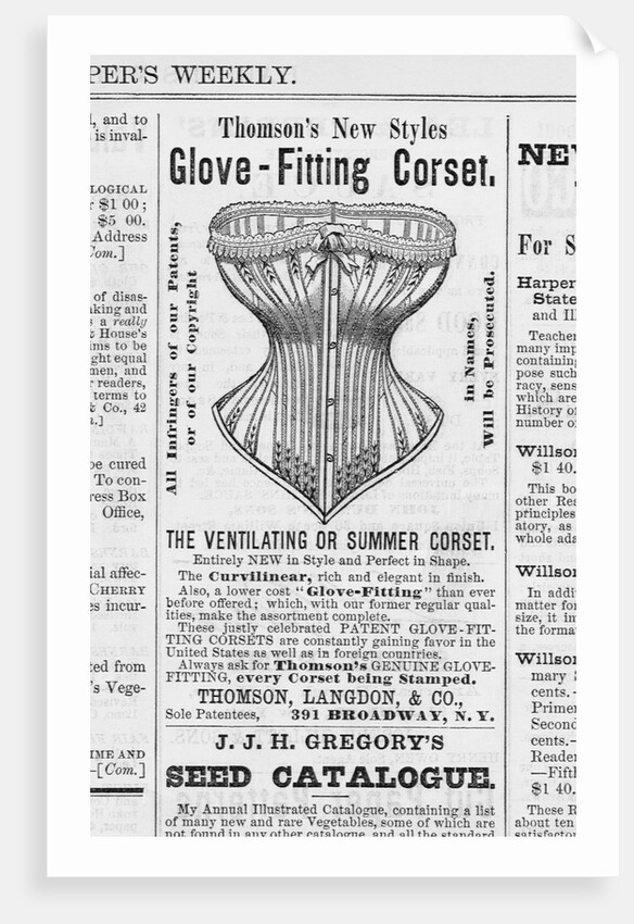 Advertisement for Corsets by Anonymous