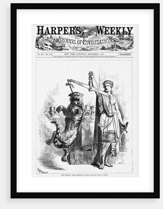 The Tammany Tiger Strung Up by Charles Stanley Reinhart