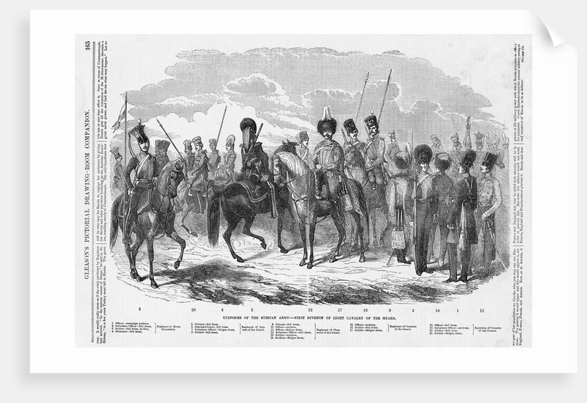 Uniforms of the Russian Army - First Division of Light Cavalry of the Guard by Anonymous