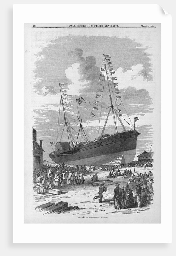 Launch of the Ocean Steamship VANDERBILT by Anonymous