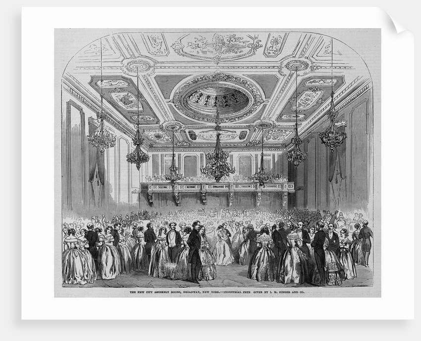 The New City Assembly Rooms, Broadway, New York.- Industrial Fete Given by I. M. Singer and Co. by I. Corbis