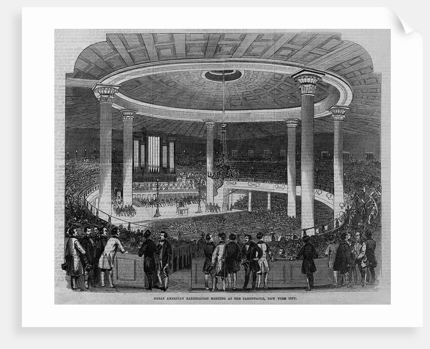 Great American Ratification Meeting at the Tabernacle, New York City by Anonymous