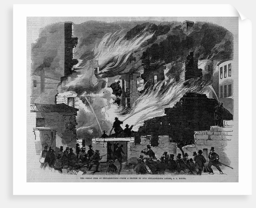 The Great Fire at Philadelphia by Anonymous