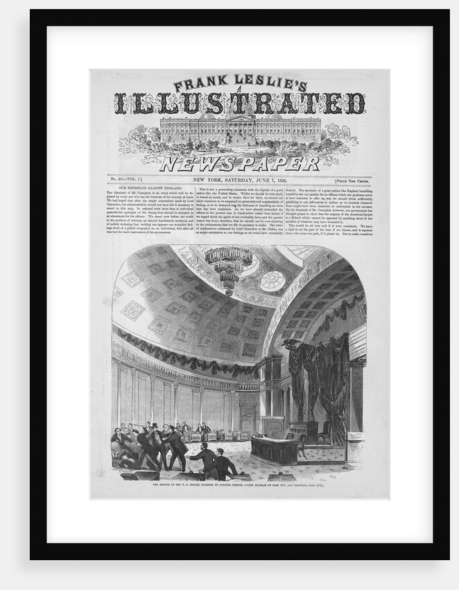 The Assault in the U. S. Senate Chamber on Senator Sumner by Anonymous