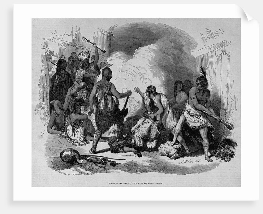 Pocahontas Saving the Life of Captain Smith by Anonymous