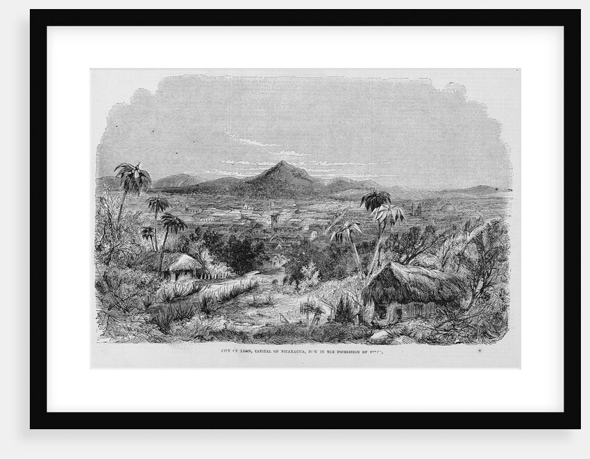 City of Leon, Capital of Nicaragua Illustration Published in Frank Leslie's Illustrated Newspaper by Anonymous