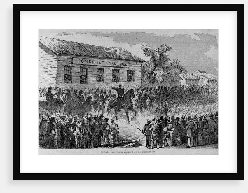 Kansas. Col. Sumner Arriving at Constitution Hall by Anonymous