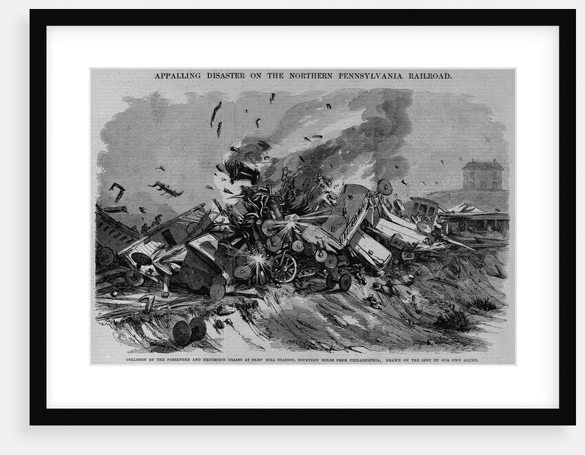 Collision of the Passenger and Excursion Trains at Camp Hill Station, Fourteen Miles from Philadelp by Anonymous