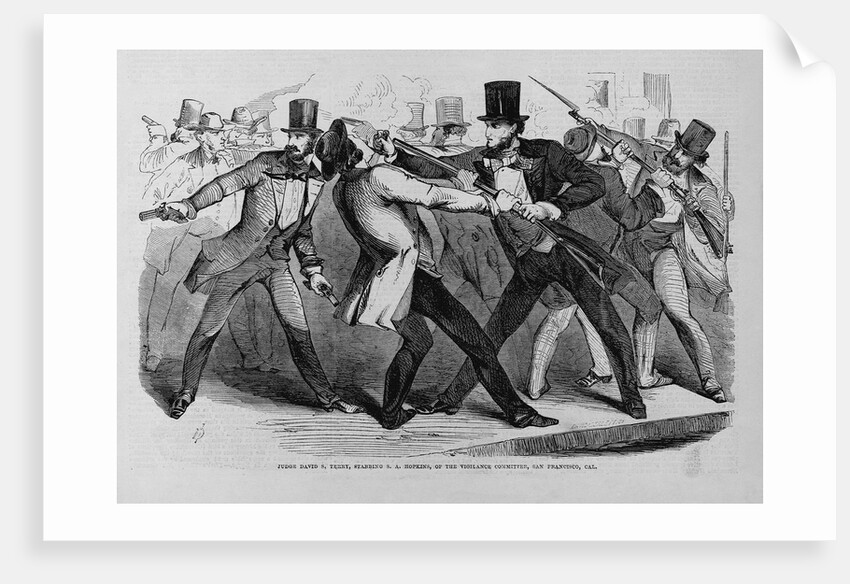 Judge David S. Terry, Stabbing S. A. Hopkins, of the Violence Committee, San Francisco, Cal by Anonymous