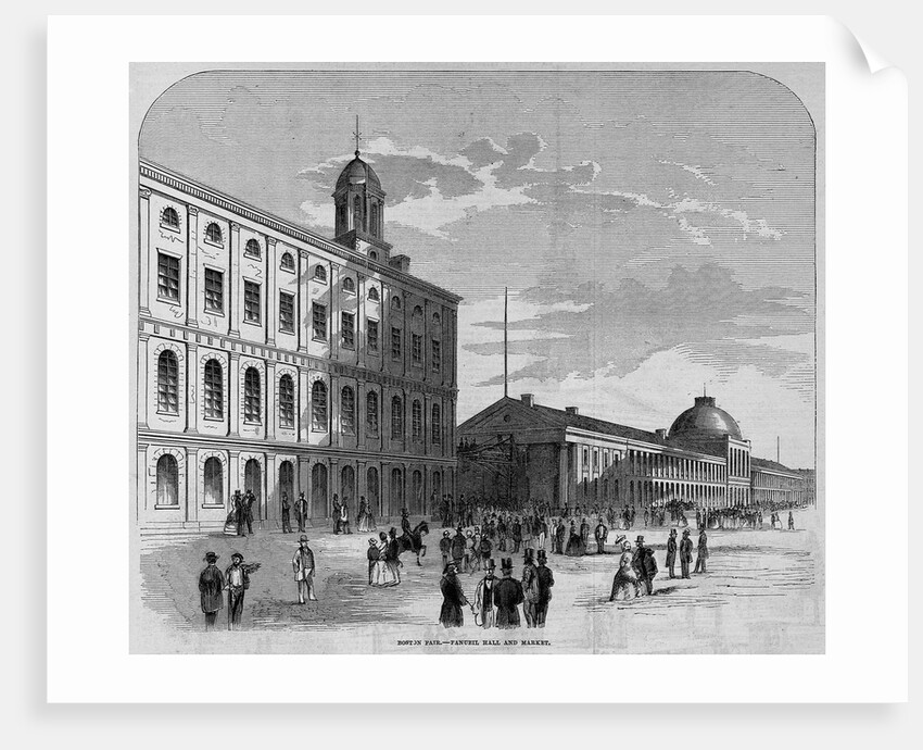 Boston Fair. Fanueil Hall and Market by Anonymous