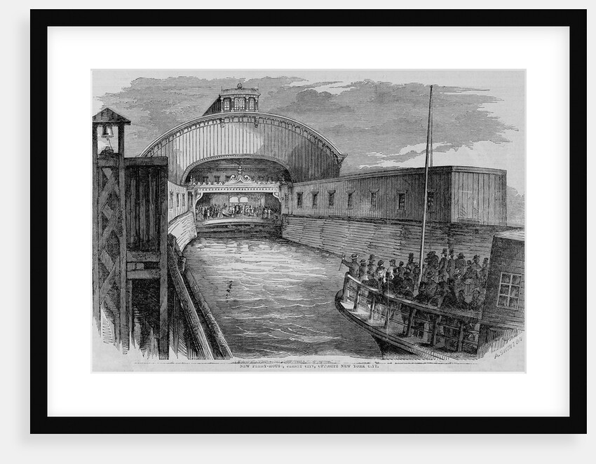 New Ferry-House, Jersey City, Opposite New York City by Anonymous