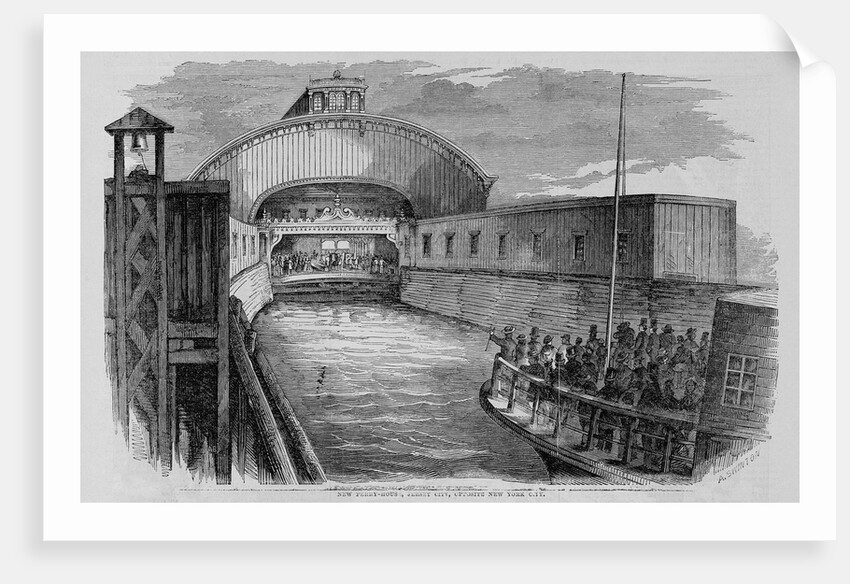 New Ferry-House, Jersey City, Opposite New York City by Anonymous