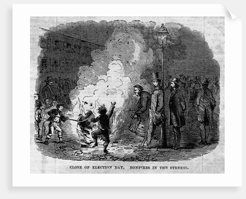 Close of Election Day. Bonfires in the Streets by Anonymous