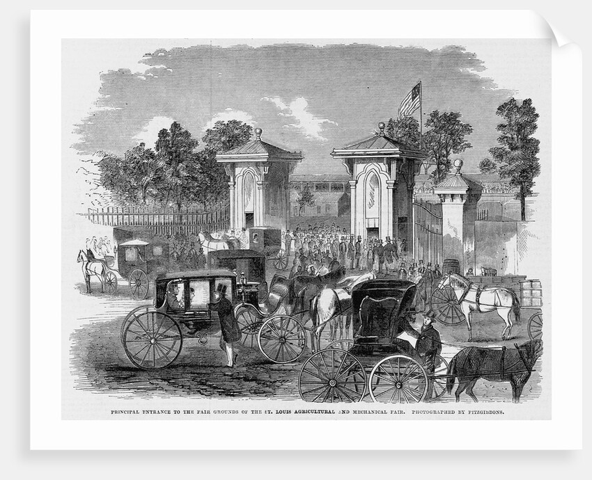 Principal Entrance to the Fair Grounds of the St. Louis Agricultural and Mechanical Fair by Anonymous