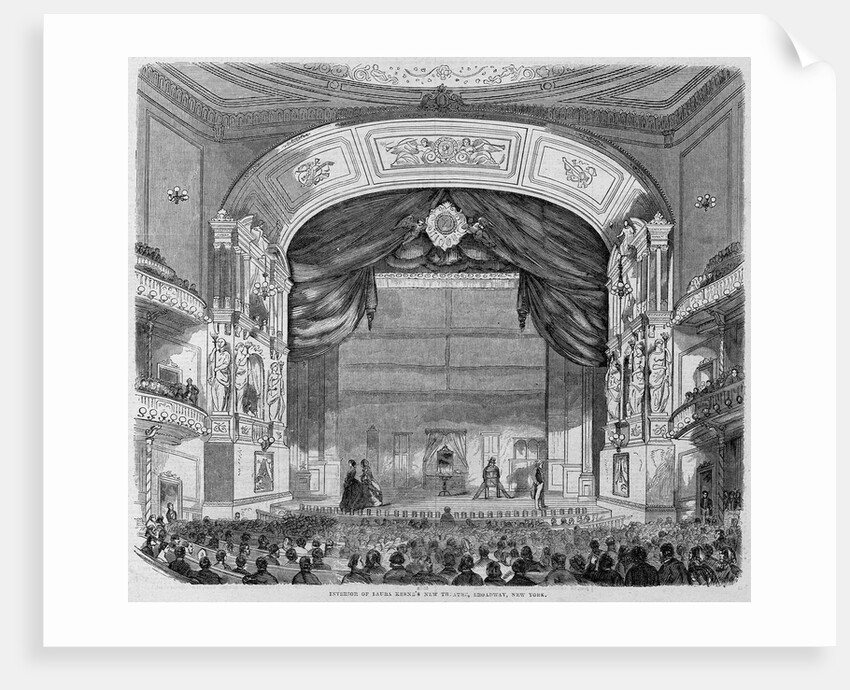 Interior of Laura Keene's New Theatre, Broadway, New York by Anonymous