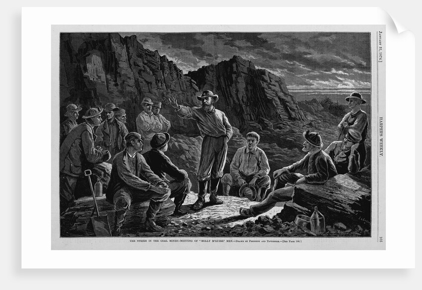 The Strike in the Coal Mines-Meeting of "Molly M'Guire" Men by Anonymous