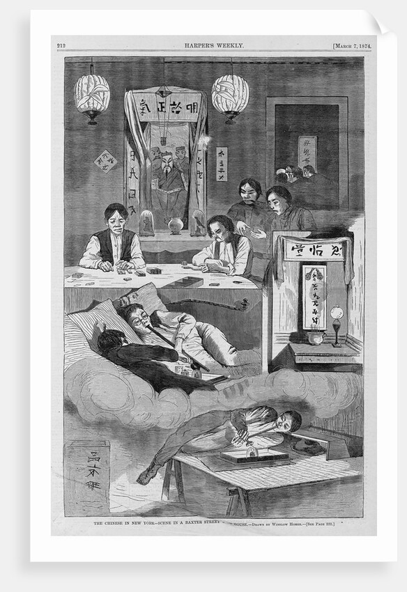 The Chinese in New York-Scene in a Baxter Street Club-House by Anonymous