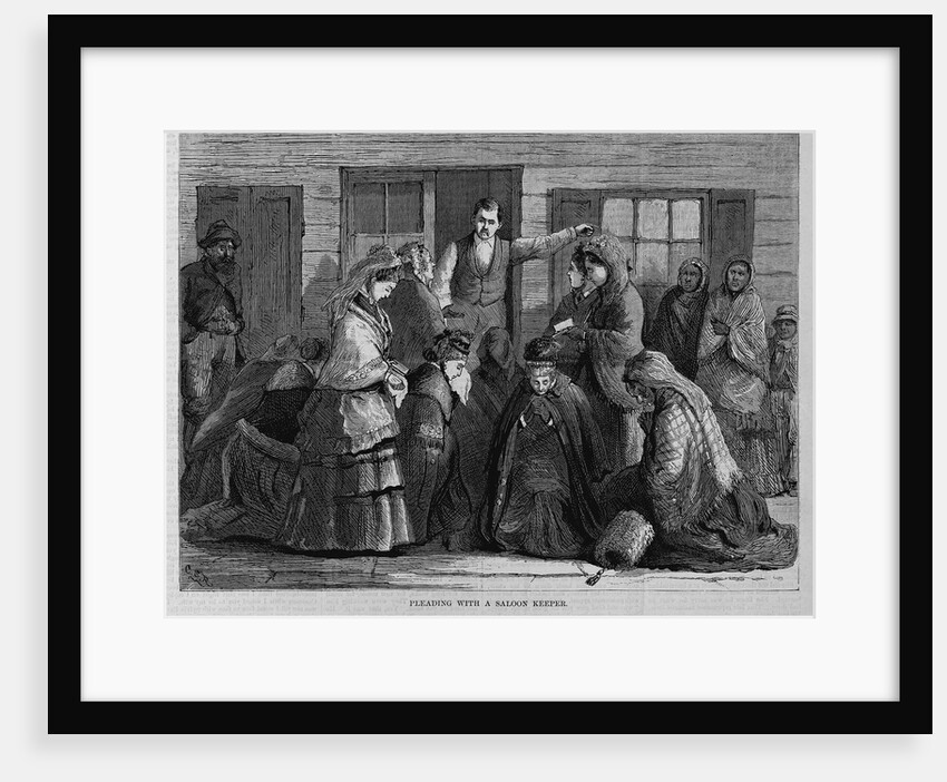 Pleading With a Saloon Keeper. Woman's Crusade Against Intemperence by Anonymous