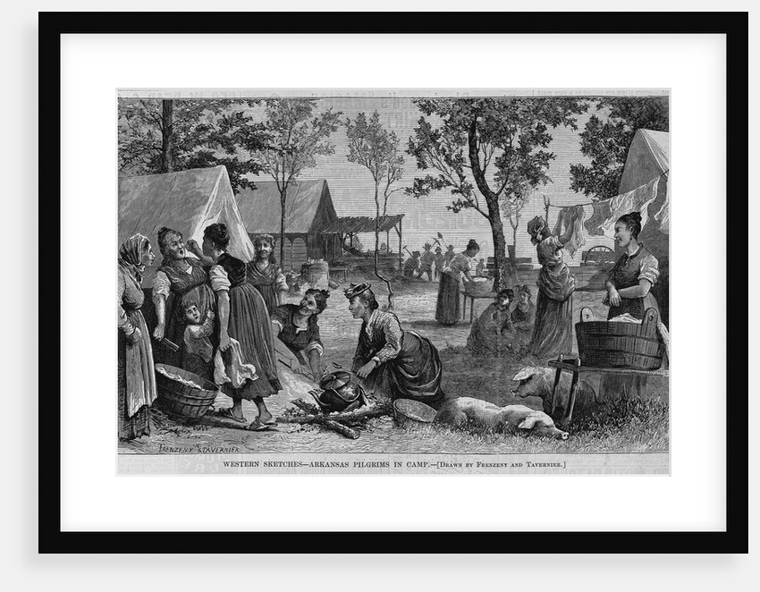 Western Sketches-Arkansas Pilgrims in Camp by Anonymous