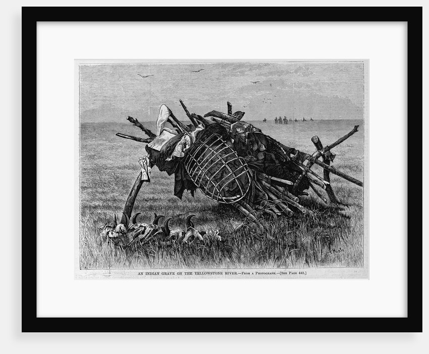 An Indian Grave on the Yellowstone River by Anonymous