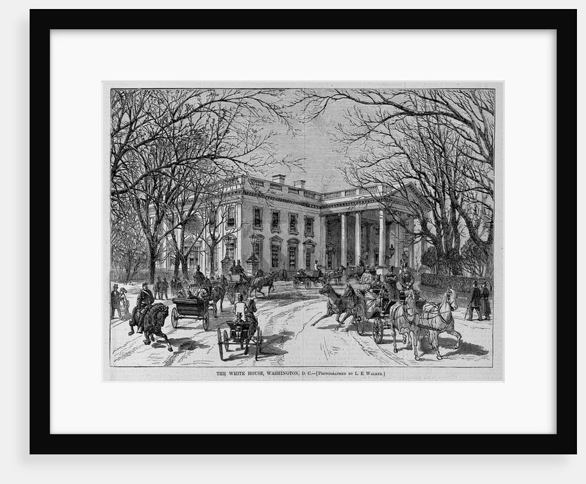 The White House, Wshington, D. C. Photographed by L. E. Walker