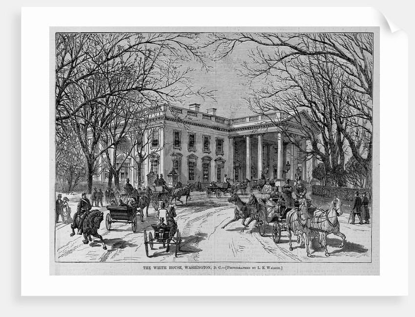 The White House, Wshington, D. C. Photographed by L. E. Walker