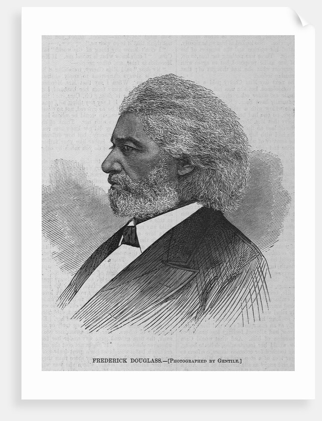 Frederick Douglass. Photographed by Gentile