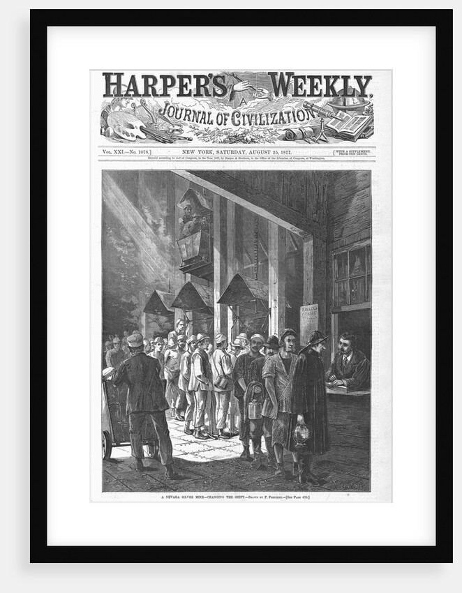 A Nevada silver mine - changing the shift by P. Frenzeny