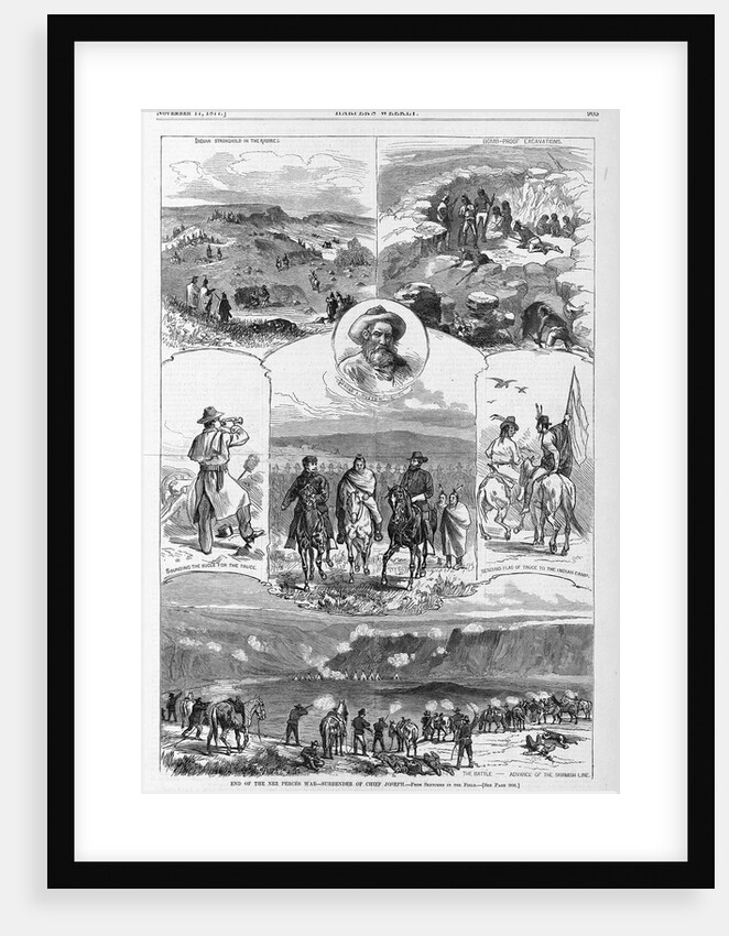 Magazine Illustrations of the End of the Nez Perces War Published in Harper's Weekly by Anonymous