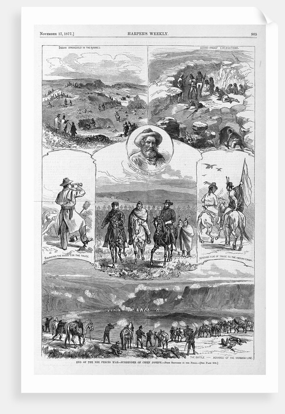 Magazine Illustrations of the End of the Nez Perces War Published in Harper's Weekly by Anonymous