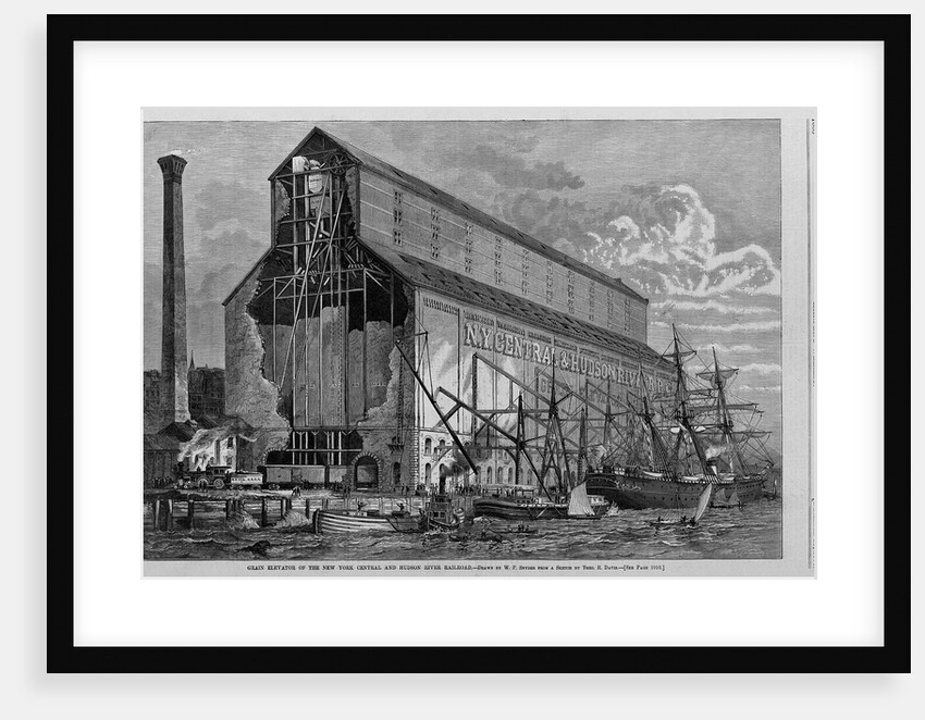 Grain elevator of the New York central and Hudson River Railroad by W. P. Snyder