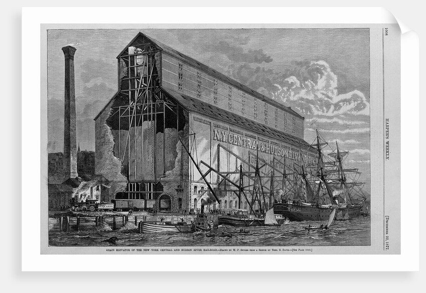 Grain elevator of the New York central and Hudson River Railroad by W. P. Snyder