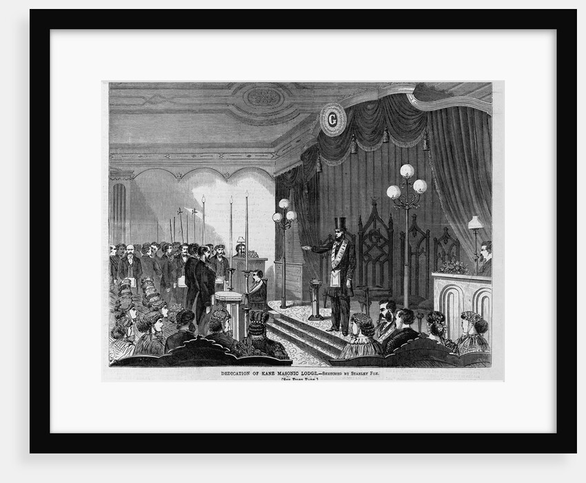 Dedication of Kane Masonic Lodge by Stanley Fox