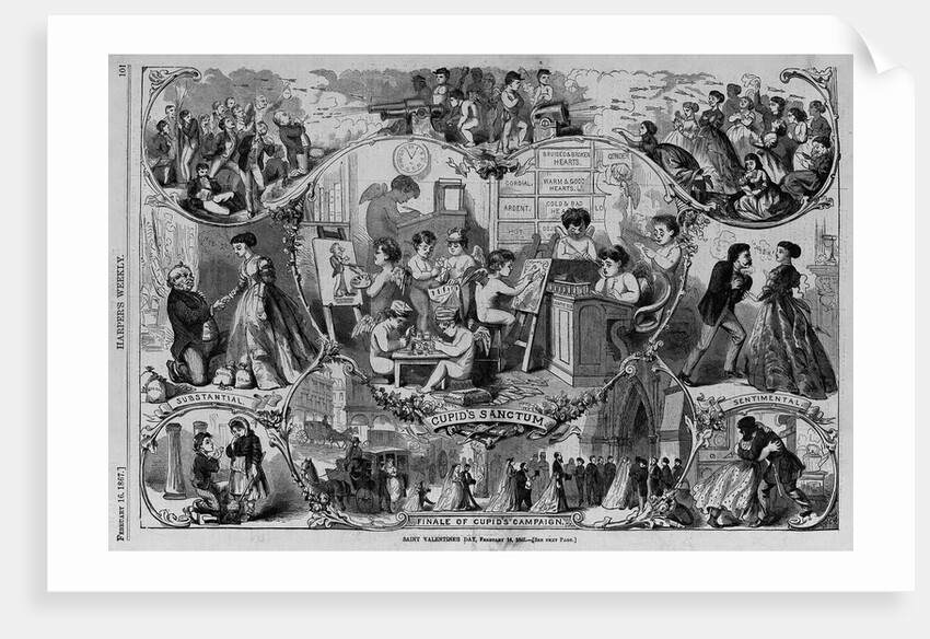 Saint Valentine's Day. February 14, 1867. See next page by Anonymous
