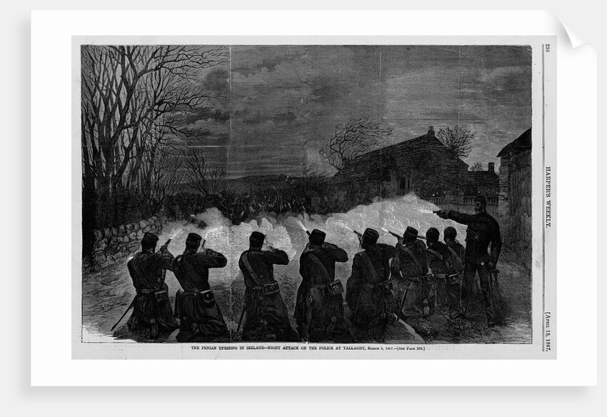 The fenian uprising in Ireland - night attack on the police at Tallaght, March 5, 1867 by Anonymous
