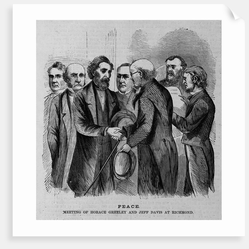 Peace. Meeting of Horace Greeley and Jeff Davis at Richmond by Anonymous