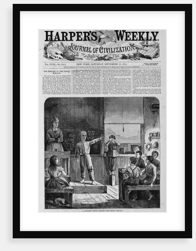 A Village Public School-The Young Orator by Anonymous