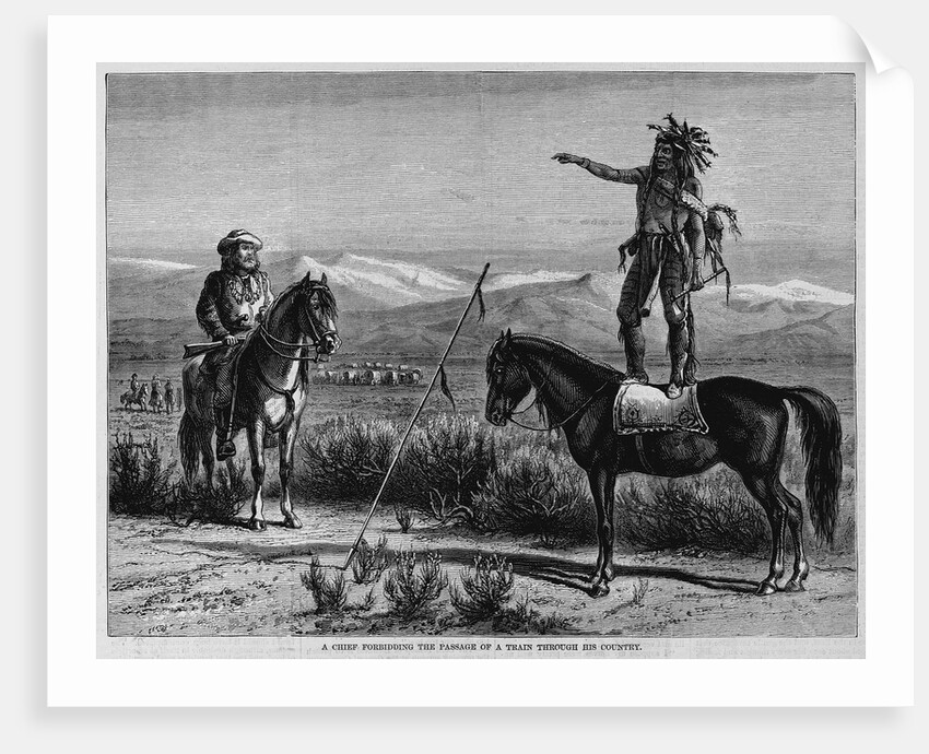 A Chief Forbidding the Passage of a Train Through his Country by Anonymous