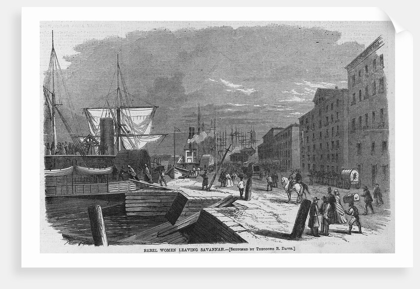 Rebel Women Leaving Savannah by Anonymous