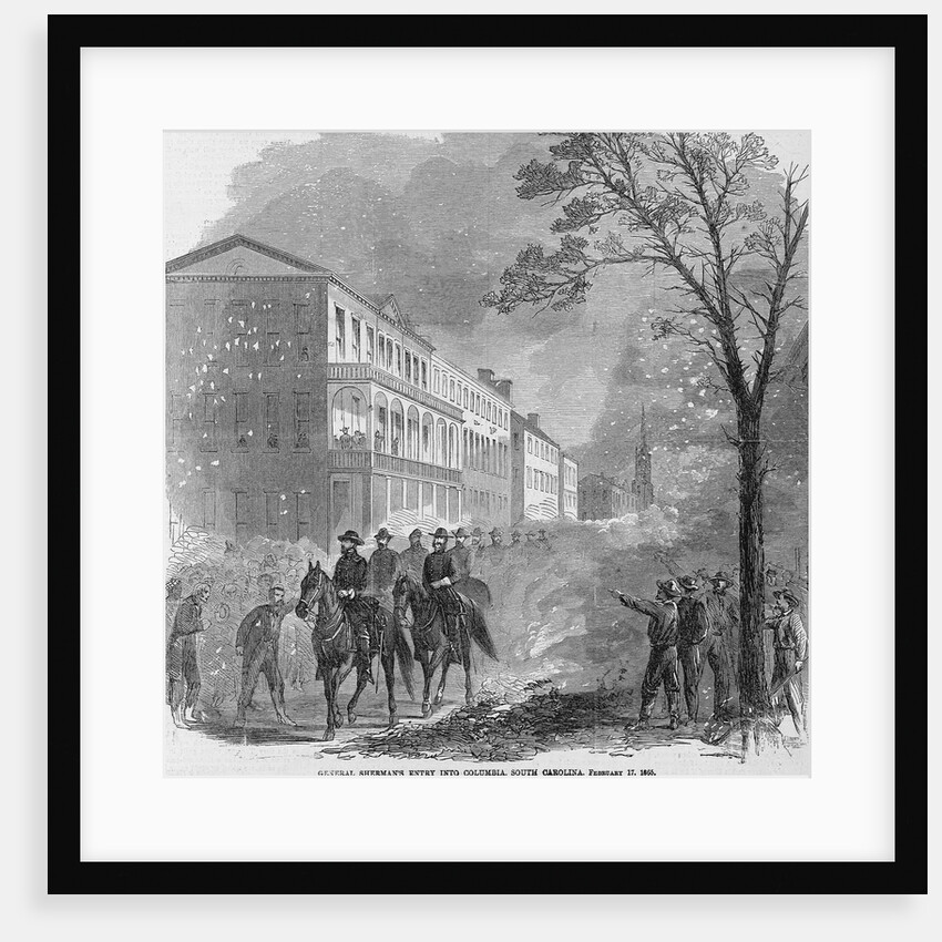 General Sherman's Entry into Columbia, South Carolina, February 17, 1865 by Anonymous