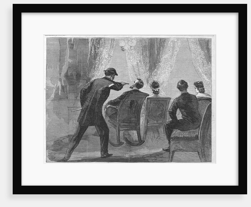 The Assassination of President Lincoln at Ford's Theatre Magazine Illustration by Anonymous