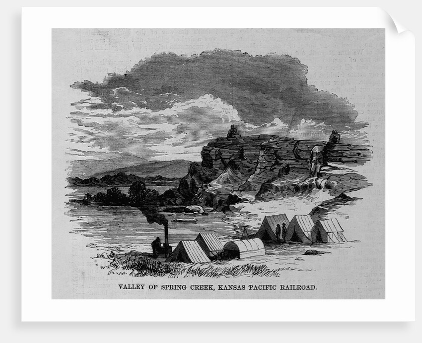 Valley of Spring Creek, Kansas Pacific Railroad by Anonymous