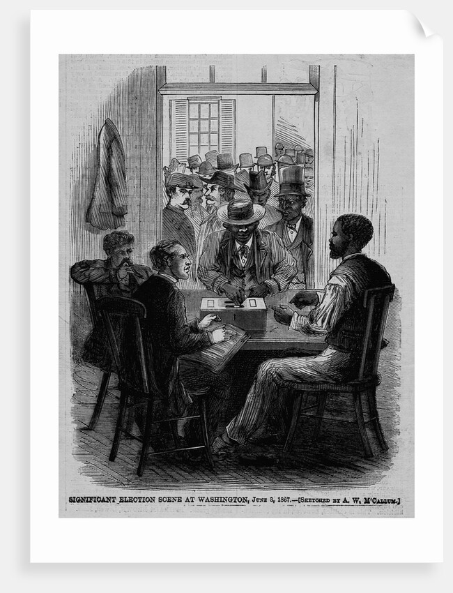 Significant election scene at WAshington, June 8, 1867 by A. W. McCallum