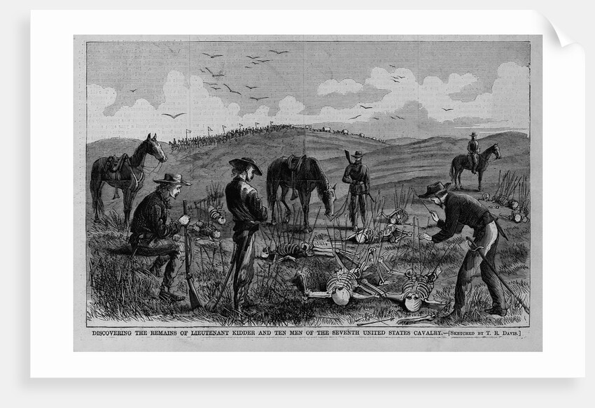 Discovering the remains of Lieutenant Kidder and ten men of the Seventh United States Cavalry by Anonymous