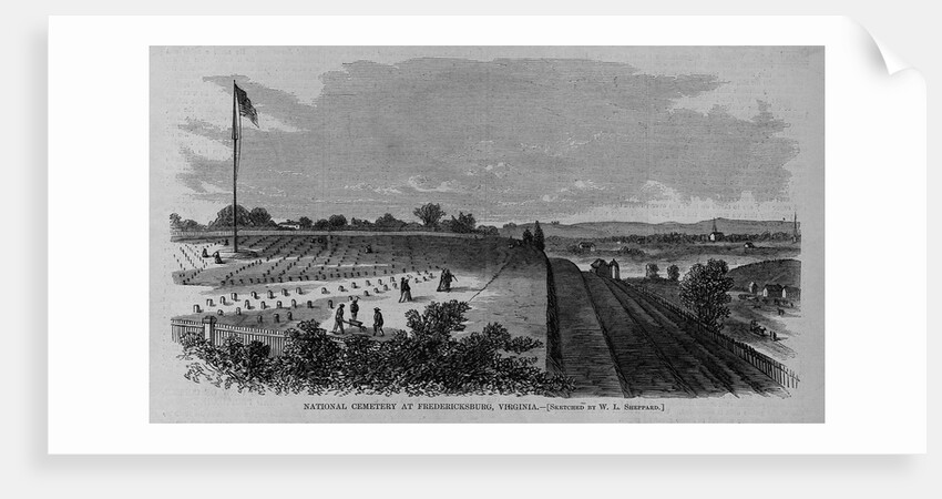 National cemetery at Fredericksburg, Virginia by W. L. Sheppard