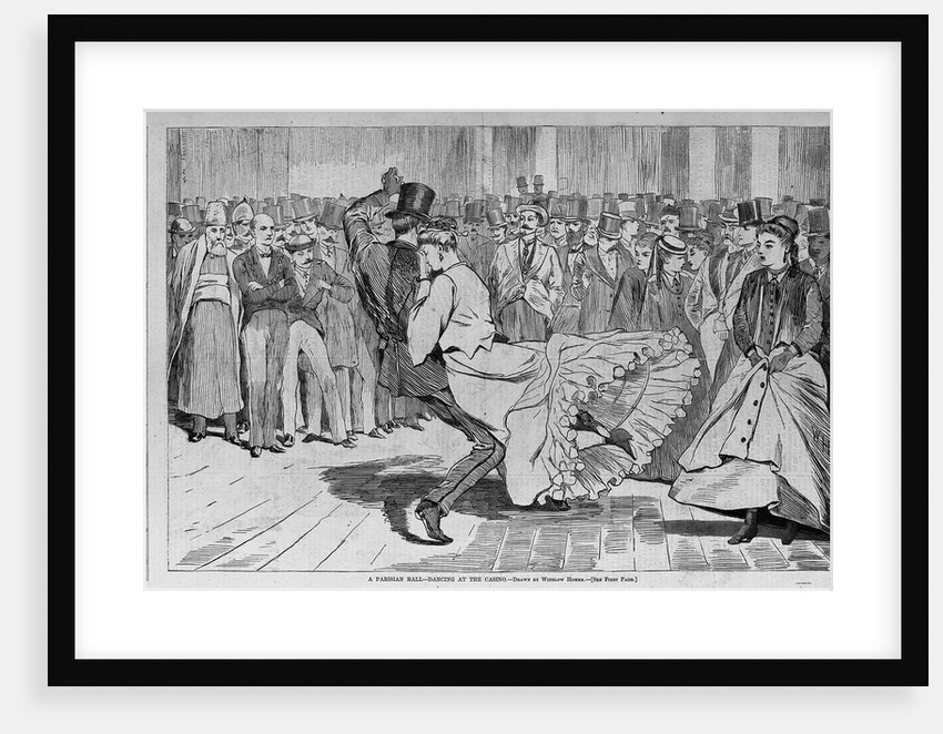 A Parisian Ball - dancing at the casino by Winslow Homer