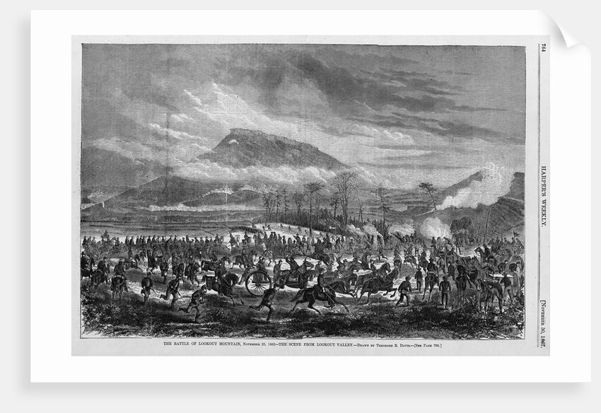 The battle of Lookout Mountain, November 25, 1863 - the scene from Lookout Valley by Theodor