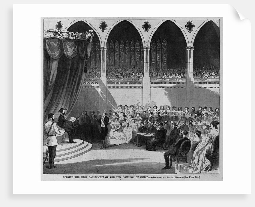 Opening the first parliament of the new dominion of Canada by Alfred Jones