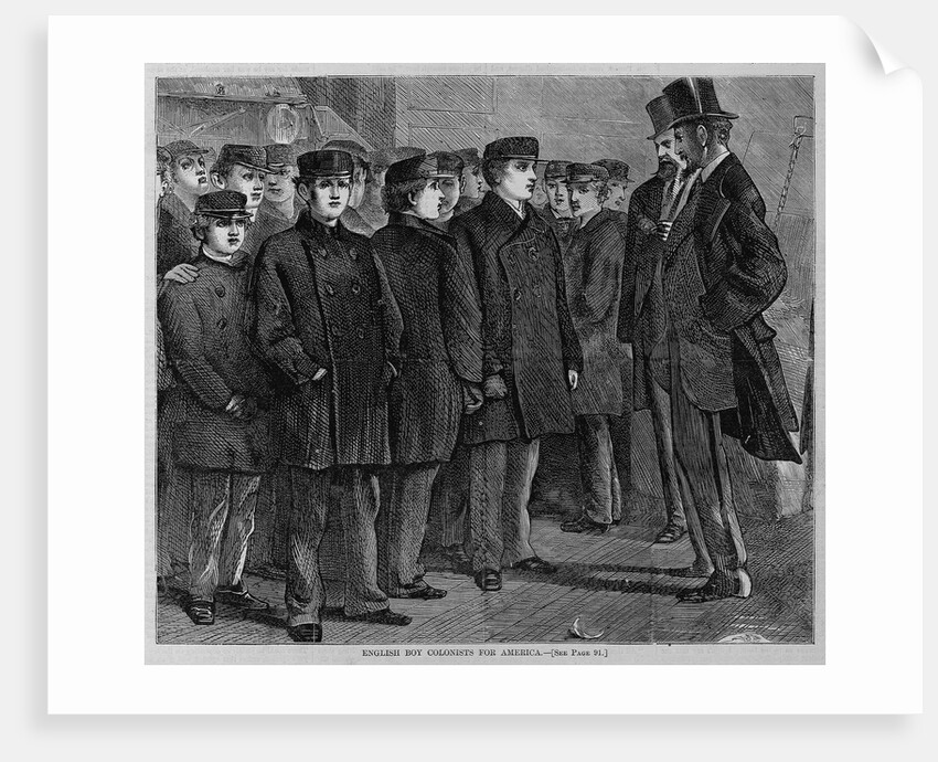 English boy colonists for america by Anonymous