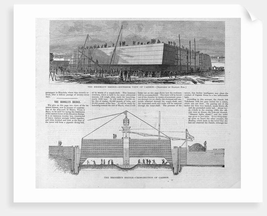 The Brooklyn Bridge by Anonymous